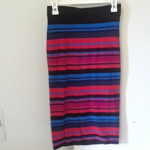 Eva Mendes (NY&C) striped skirt sz S NWT